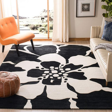Handmade Carpets for Living Room Bedroom & Hall in floral design.