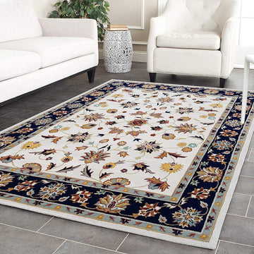 Handmade Carpets for Living Room Bedroom & Hall in traditional design.