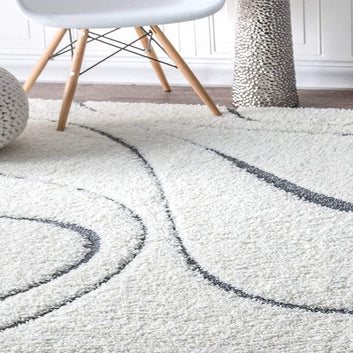 Handmade Shaggy Carpets for Living Room Bedroom & Hall in modern design.