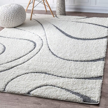 Handmade Shaggy Carpets for Living Room Bedroom & Hall in modern design.