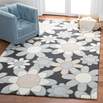 Handmade Carpets for Living Room Bedroom & Hall in floral design.