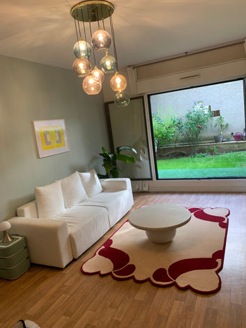 Handmade Carpets for Living Room Bedroom & Hall in irregular shape and design.