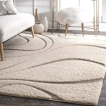 Handmade Shaggy Carpets for Living Room Bedroom & Hall in modern design.