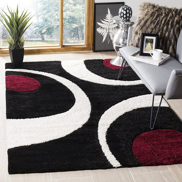 Handmade Shaggy Carpets for Living Room Bedroom & Hall in modern design.