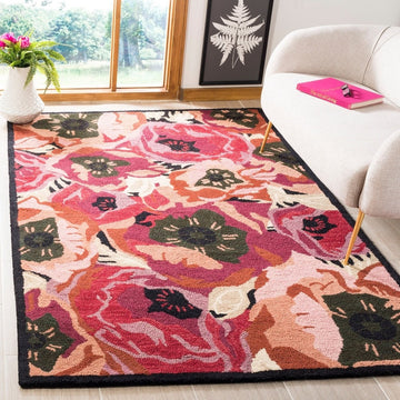 Handmade Carpets for Living Room Bedroom & Hall in floral design.