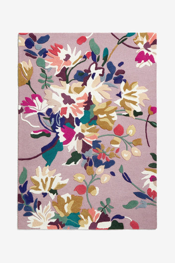 Handmade Carpets for Living Room Bedroom & Hall in floral design.